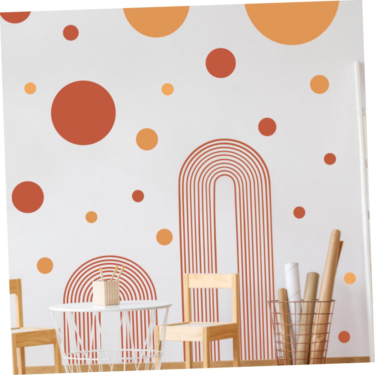 TOYANDONA 2sets Adesivi Murali Geometrici Peel and Stick Per Decorazione Casa Adesivo Rimovibile Per Camera e Lisci Design