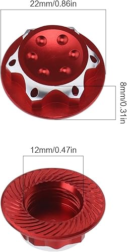 Miniatura 4 de 4 piezas de tuerca hexagonal para automóvil RC de 0.669 in, cubierta antipolvo, repuesto para automóvil RC de 18, camión todoterreno RC compatible
