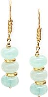 Vista 35 de Gempires Lightweight Beaded Earrings Handmade Gemstone Jewelry Hypoallergenic Gold Plated Dangling Earrings For Women