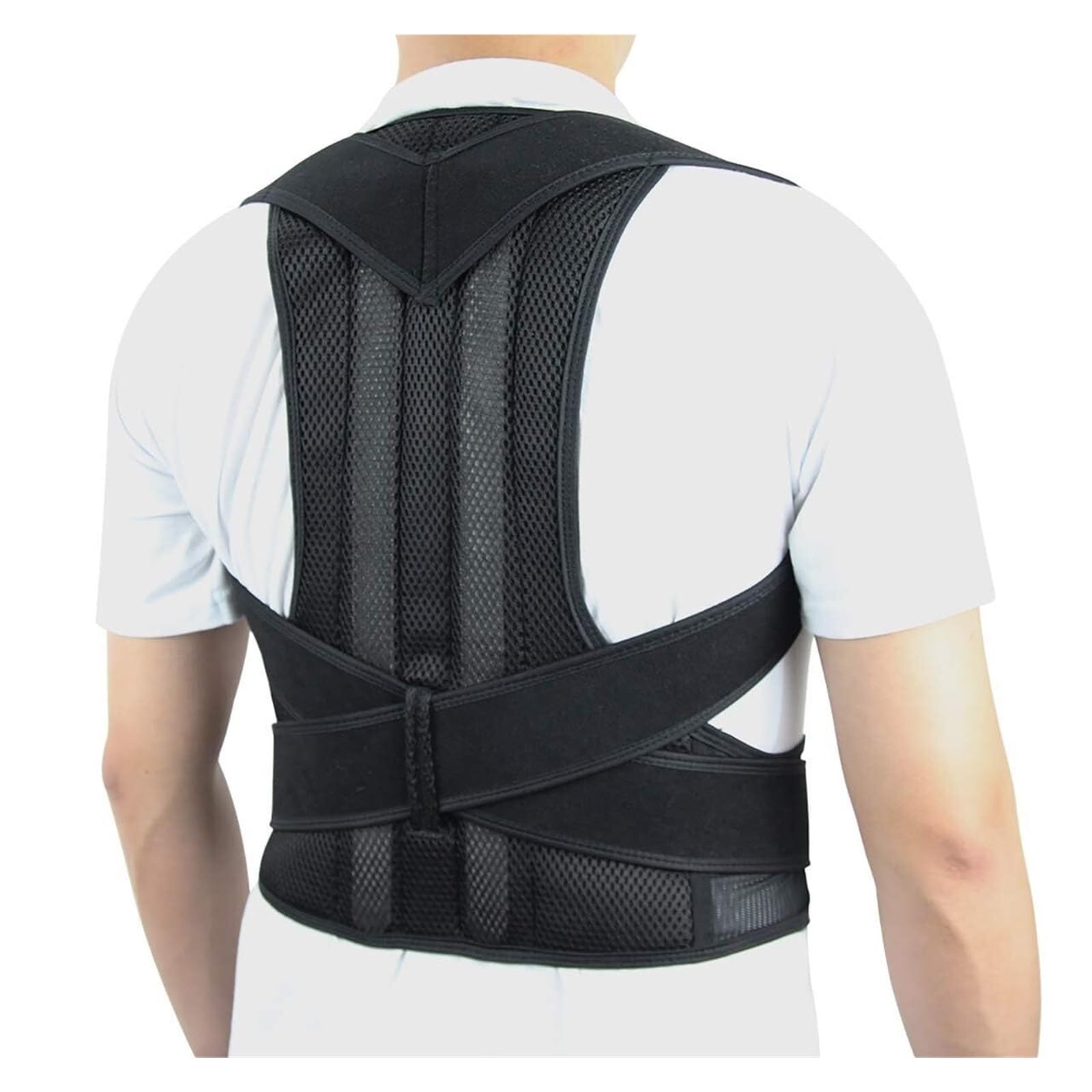 Fajas Reductoras Corrector De Postura De Soporte De Espalda Ajustable Correa De Soporte De Espalda Completa Transpirable Unisex Waist Trainer Cintura Faja