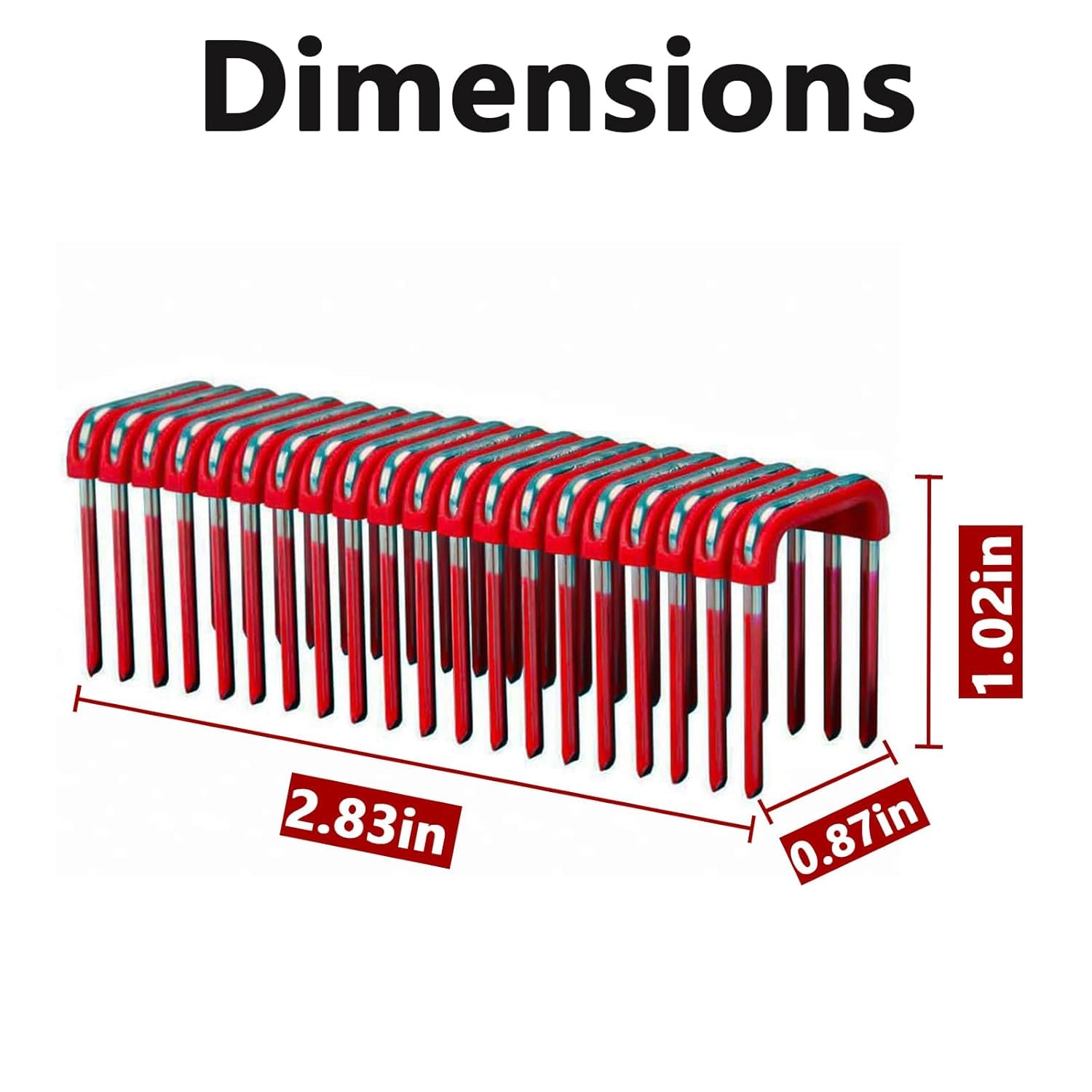 1" Insulated Cable Staple Mnm1-600 Fits for Milwau-kee M-12 Cable Stapler Gun, Fit Milwau-kee M-12 Cable Staples Fastening Electrical Cables to Wood Surfaces