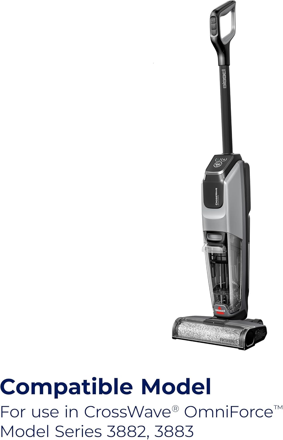 BISSELL CrossWave Multi Surface Accessory Kit Including 1 Multi-Surface Brush Roll and 1 Filter, New Genuine OEM Parts, 4046