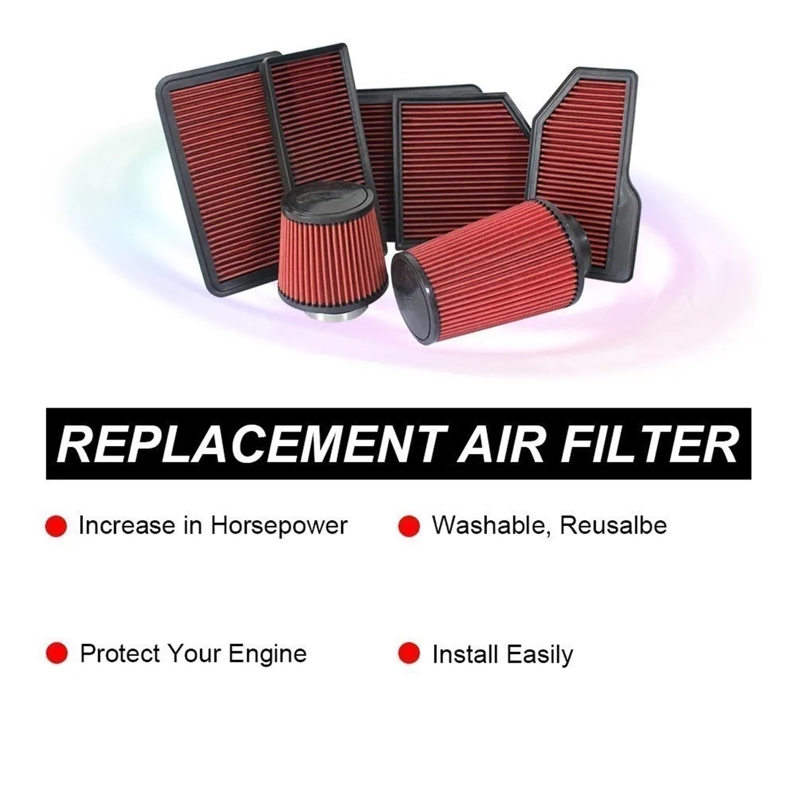 Filtr powietrza samochodu Filtr powietrza samochodowy pasujący do VW Caddy Golf Sportsvan MK7 MK8 Tiguan Polo Taigo T-Cross Touran T-Roc Arteon Filtr zamienny