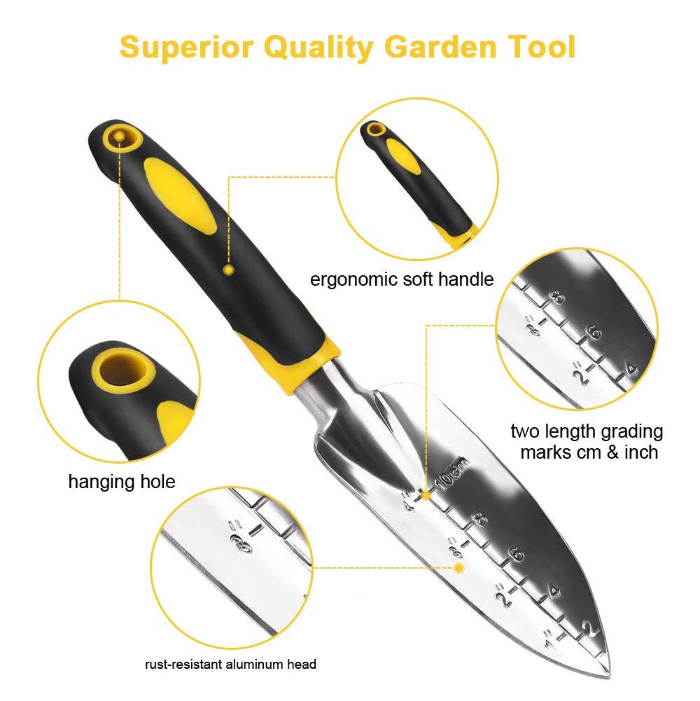 Juego de Herramientas de jardín de 5 Piezas Herramientas de jardinería, Jardín Césped Tierras de Cultivo Trasplante Jardinería Bonsai ToolSuitable para Amantes del jardín