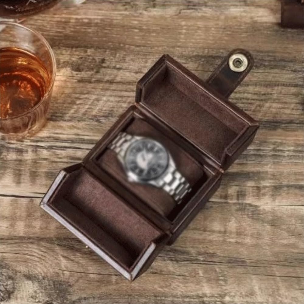 Caja de reloj de doble apertura portátil para relojes