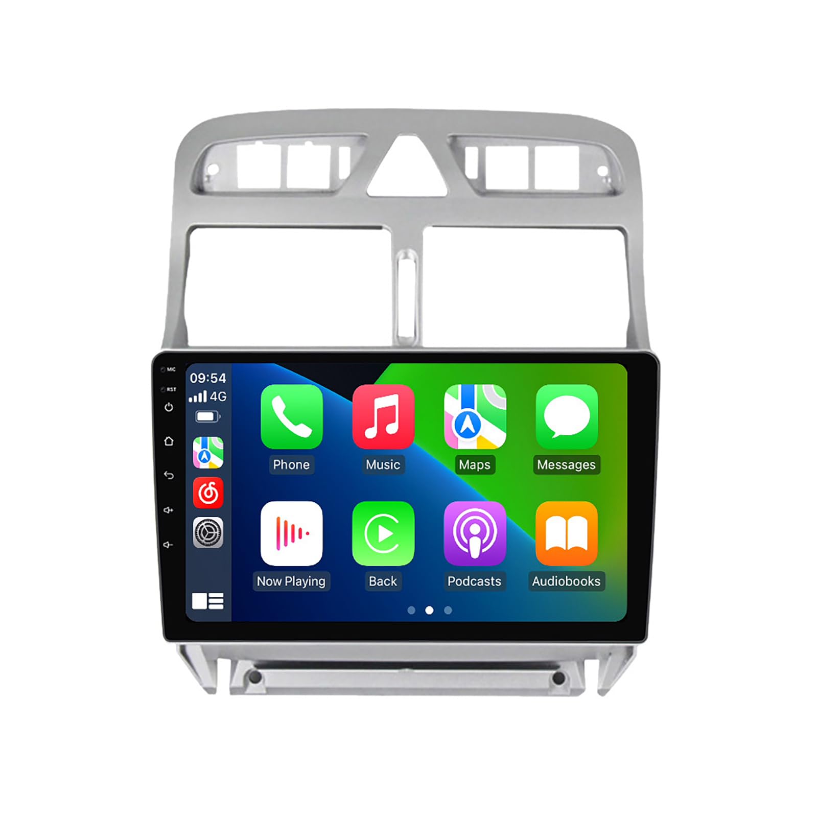 Navegador GPS para coche Peugeot 307 Android 14 pantalla 9 pulgadas