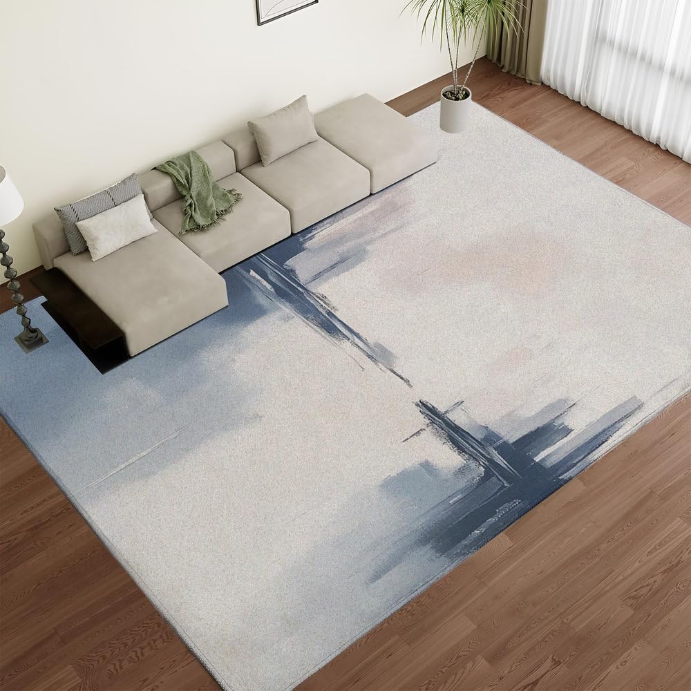 Tapis de sol lavable antidérapant 3D à poils courts pour cuisine