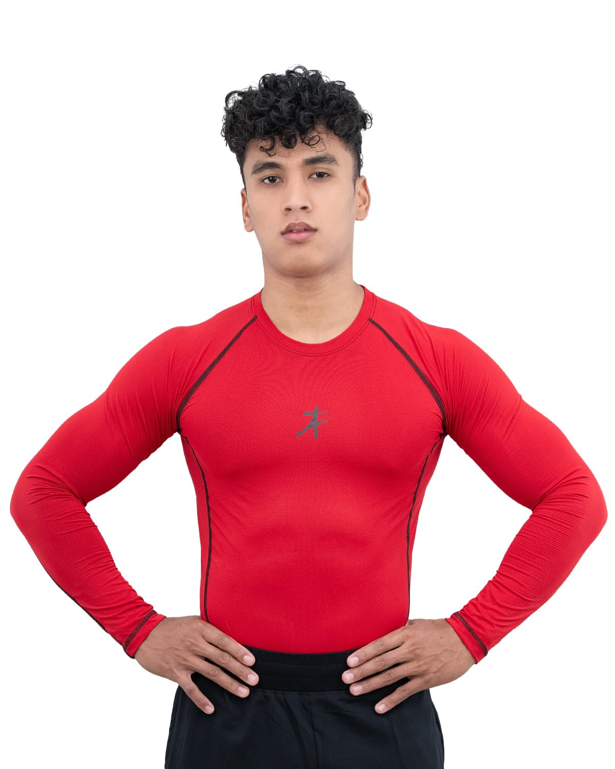 Athflex Men’s Muscle Fit Full Sleeve Textured Compression T-Shirt – Quick Dry, Web Textured Fabric,Superhero Look,Stretchable Sportswear for Workouts & Fitness Athflex Men’s Muscle Fit Full Sleeve Textured Compression T-Shirt – Quick Dry, Web Textured Fabric,Superhero Look,Stretchable Sportswear for Workouts & Fitness