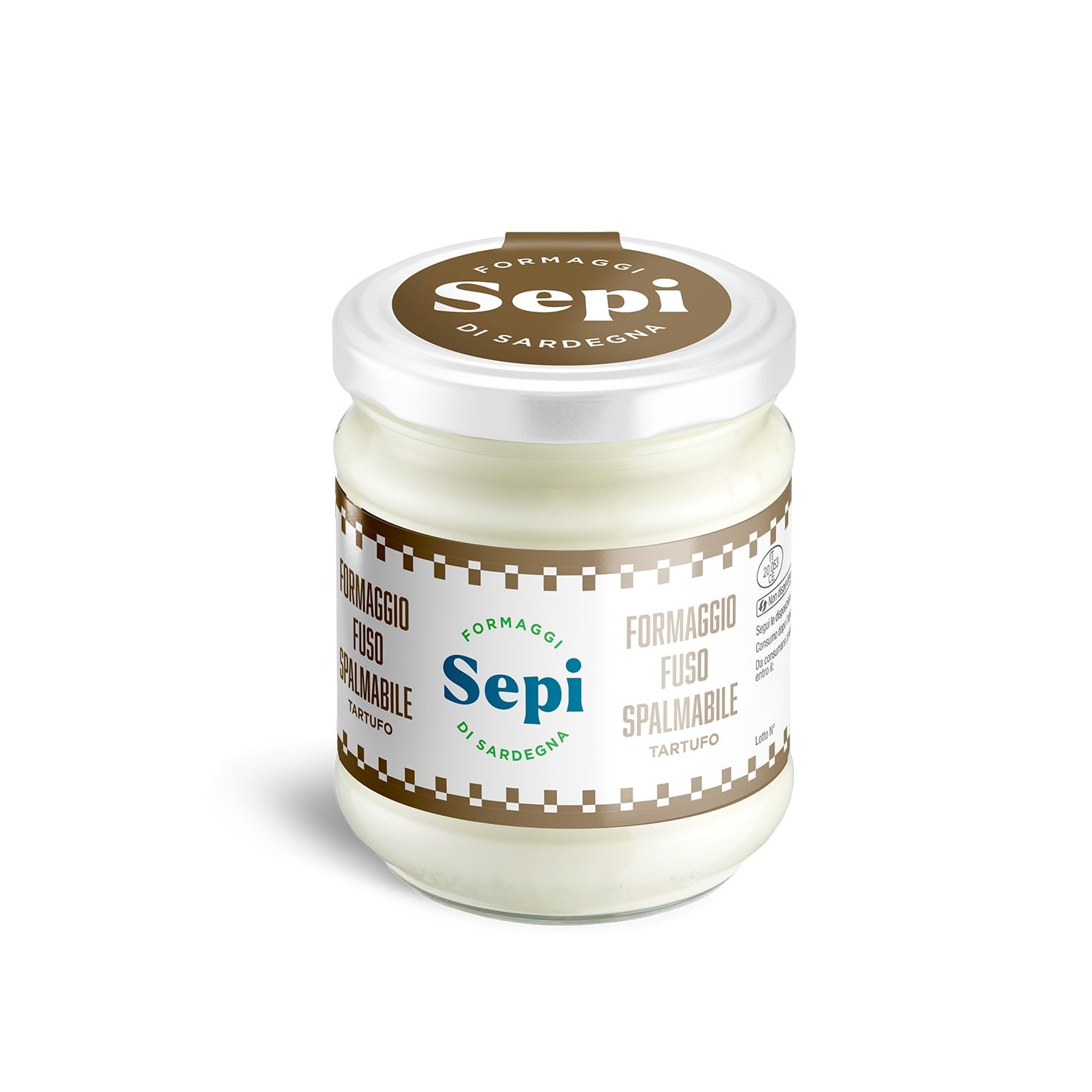 6 x 200 gr - Crema di formaggio al tartufo, prodotta dagli artigiani del caseificio di Marrubiu, Sepi Formaggi. Il formaggio fuso spalmabile di Sepi è una preparazione lattiero casearia