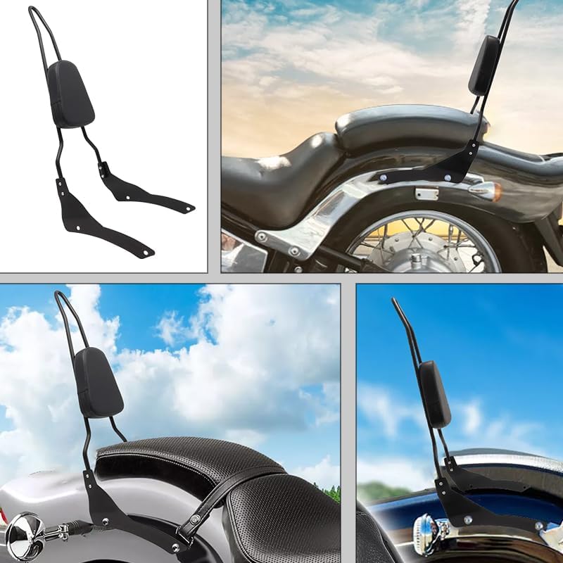 Motorcycle Rear Seat Backrest Sissy Bar Back Rest Compatible For Yamaha VStar 400 650 Classic xvs400 xvs650 Dragstar 400 650 Classic