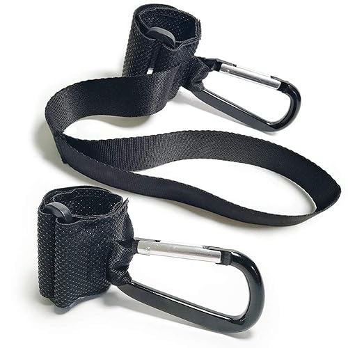 Ganchos para cochecito de bebé, clips con correa de seguridad para muñecas, bolsas de pañales, juguetes, bolsos, bolsos de mano, organizador de