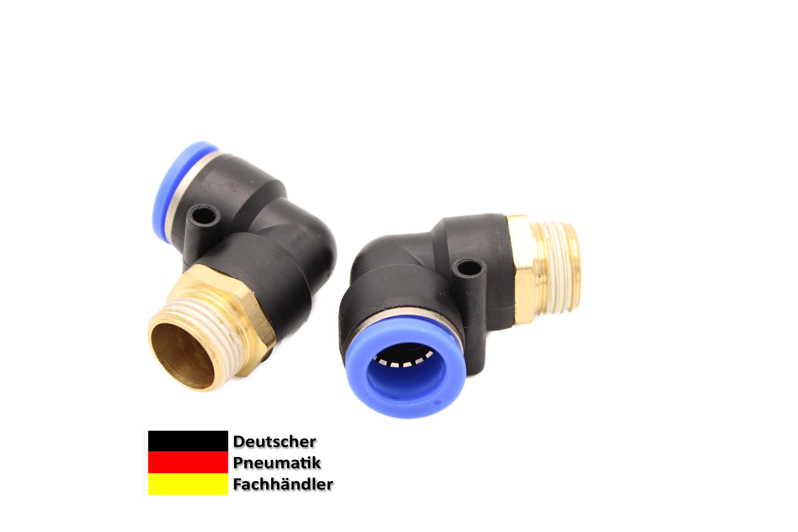IQS Gewinde T Stück Steckverbinder Pneumatik Druckluft alle Größen Fitting