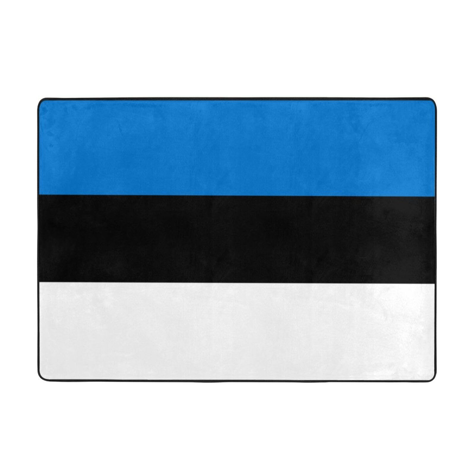 Tapis drapeau Estonie grand format pour décoration de bureau
