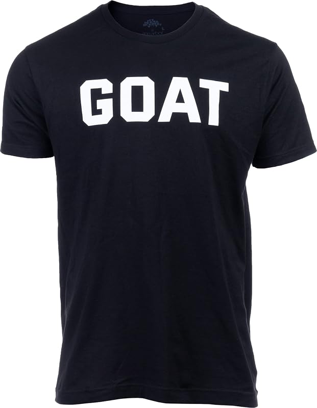 G.O.A.T. | Greatest of All Time Champion Tee Shirt, Goat Fantasy Sports Champ Joke Humor T-Shirt for Men Women