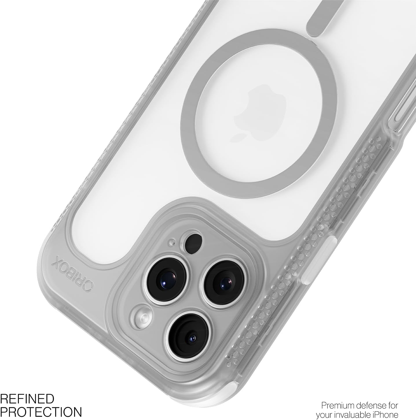 ORIbox Seralyn Series for iPhone 16 Pro Max Case - MagSafe Compatible, Triple-Layer Shockproof Protection, Crystal-Clear Back with Elegant Matte Frame(6.9", Urban Smoke) - Image 2