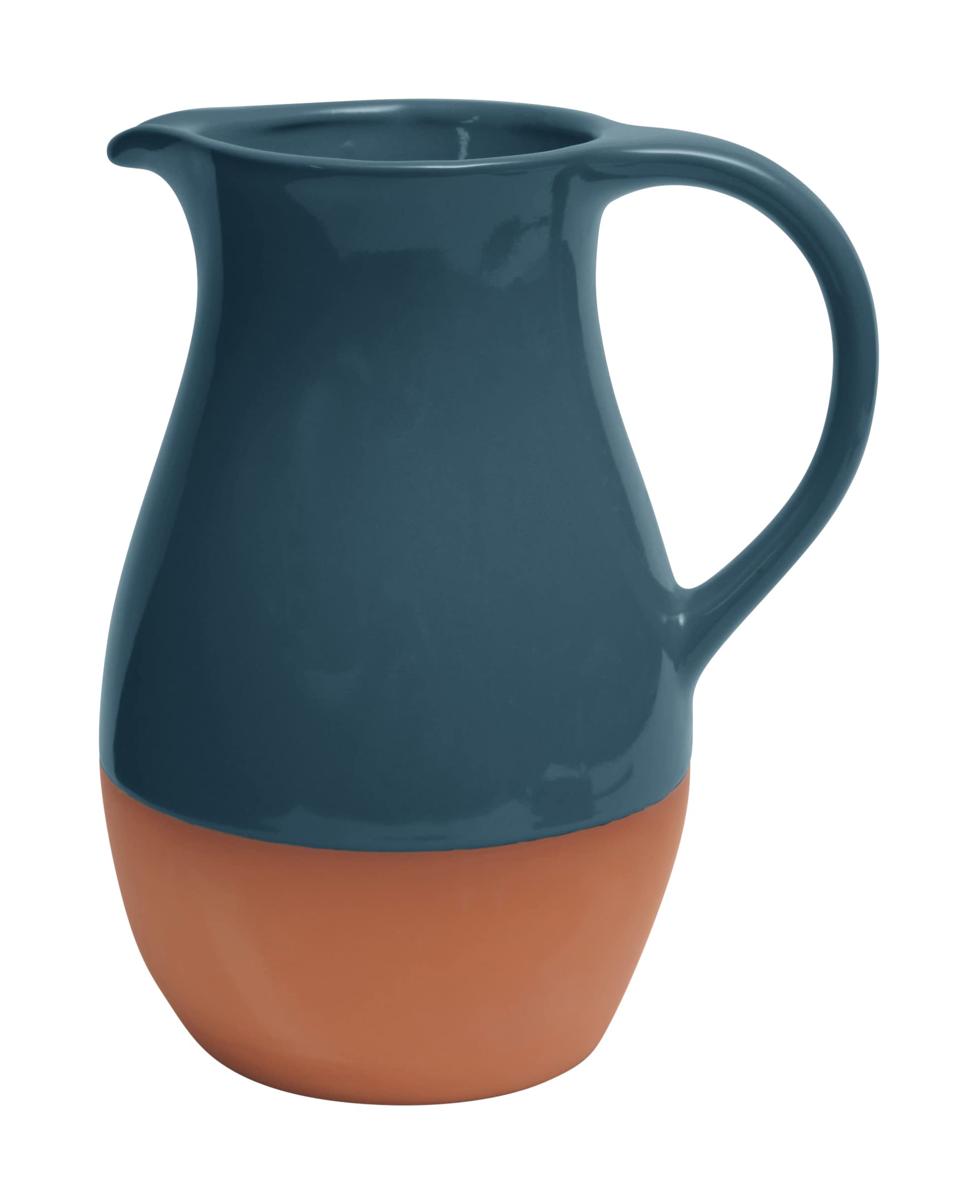 Dexam Sintra Glazed Terracotta Jug - Ink Blue