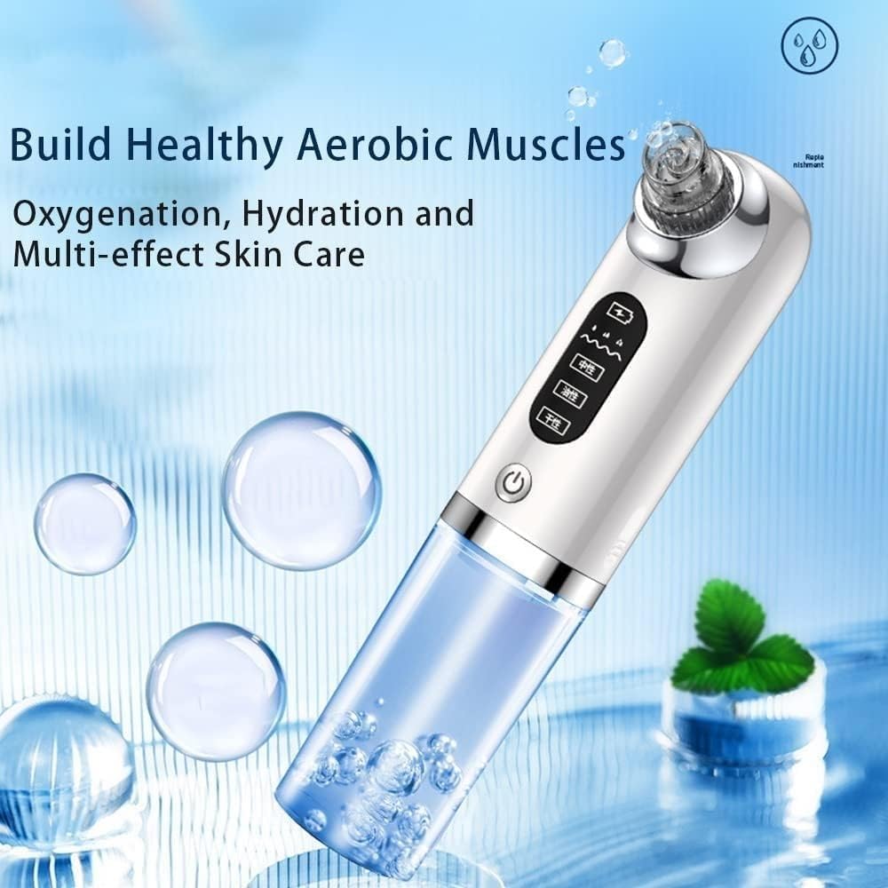 Estrattore di punti neri Aspirapori elettrico ricaricabile Punti neri Punti bianchi Acne Comedone Estrattore di brufoli Pulitore for pori del viso Kit for rimozione punti neri 6 Sonde di aspira