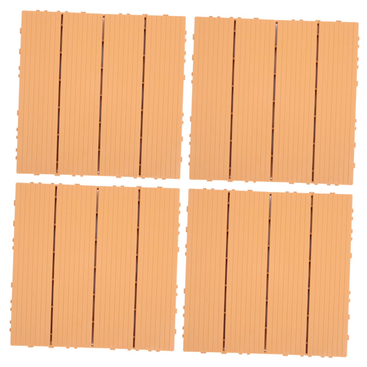 Dalles de terrasse emboîtables compactes et légères faciles à installer 4 pièces