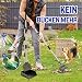 Snagle Paw Hundekotschaufel, 3 Stück Dog Poop Scooper Hundekotschaufel und Harke Metall Rechen Kehrschaufel für große mittlere kleine Hunde mit Lange verstellbare Griff Rake Waste Removal
