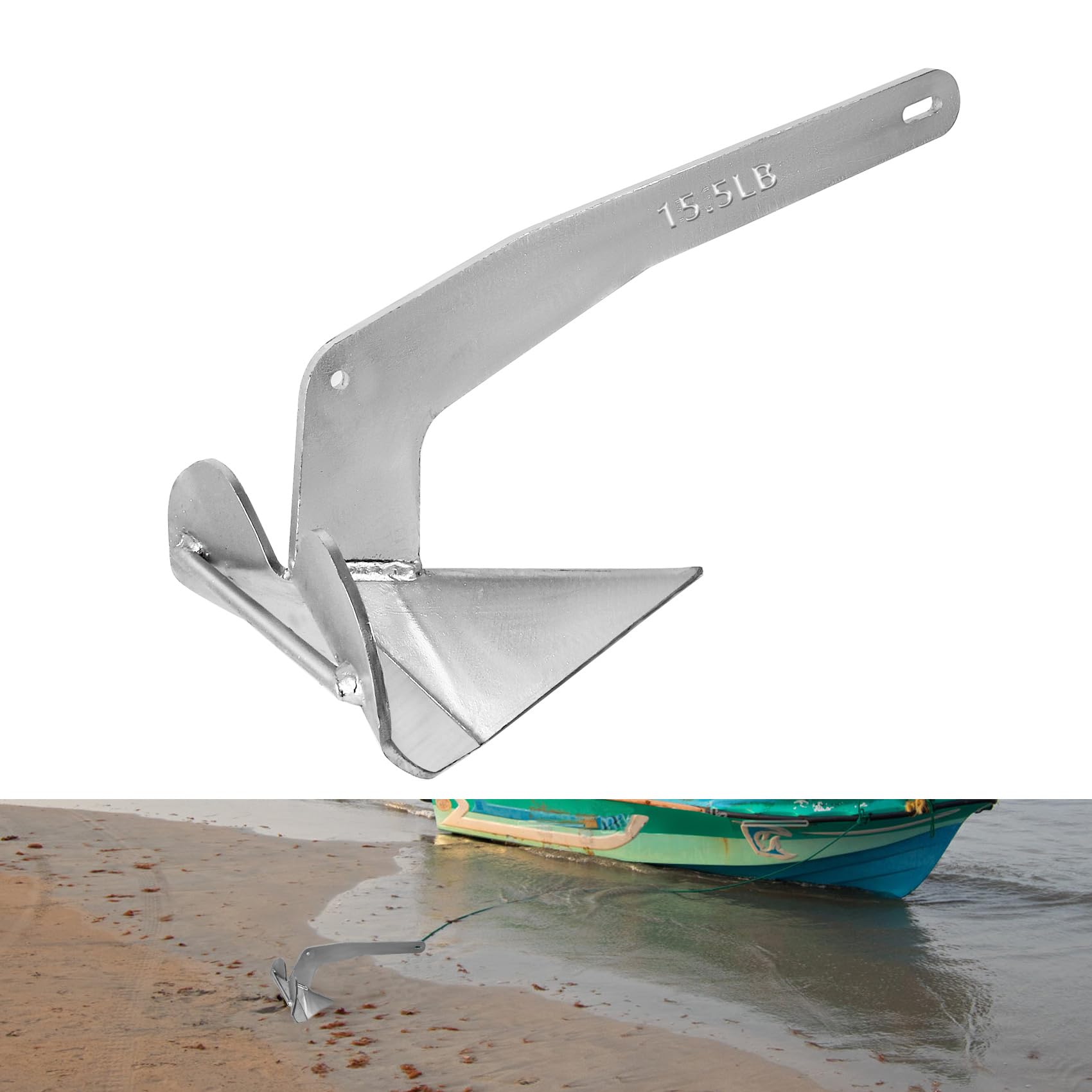 Amazon.co.jp: デルタスタイルボートアンカー 16.5ポンド、ホット  