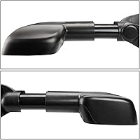 Vista 4 de DNA Motoring TWM-001-T222-BK - Par de espejos laterales de remolque de ajuste manual compatibles con Silverado Sierra 99-07 / 00-06 Suburban Tahoe