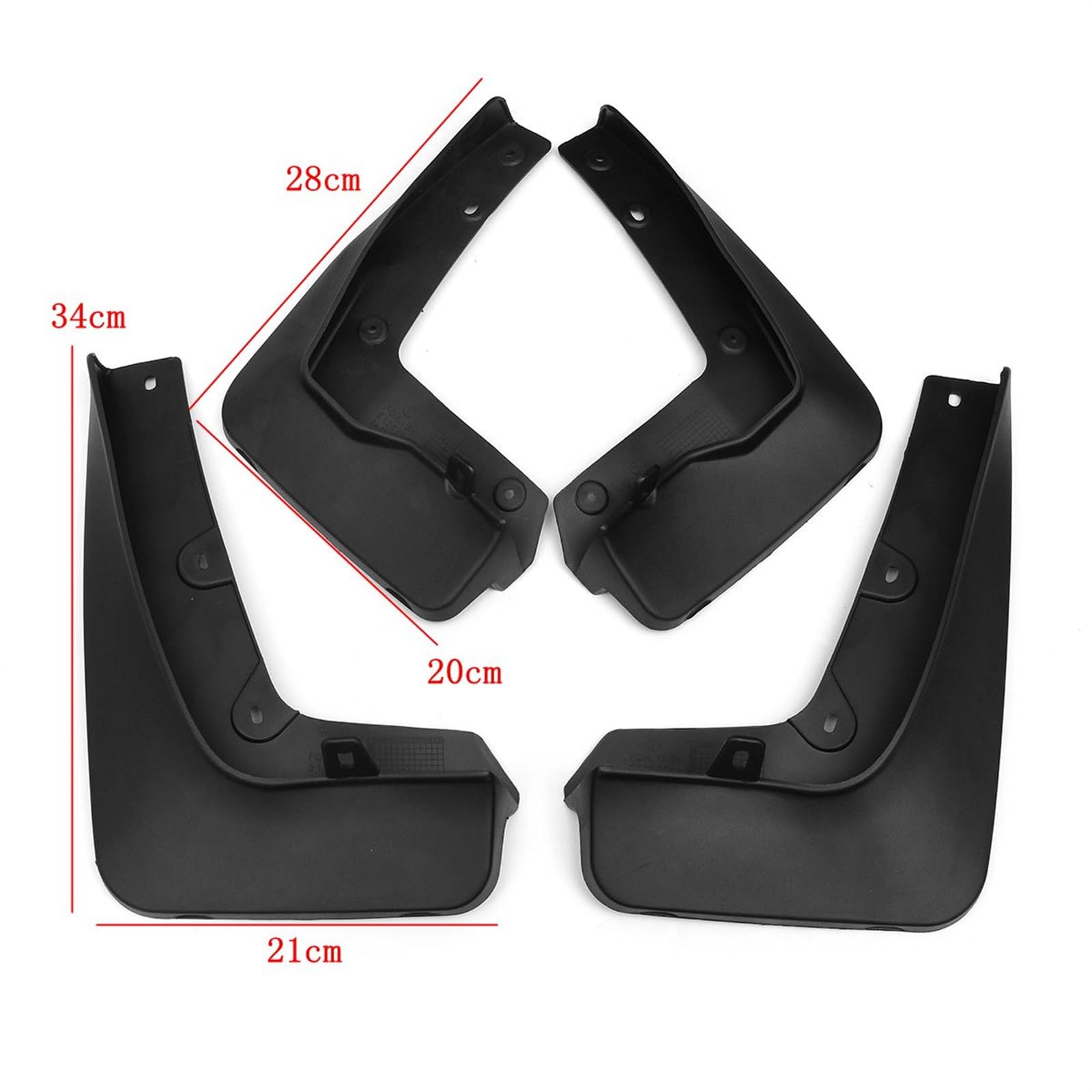 Parafanghi for auto, for BMW, X1 F48 2016 2017 2018 2019 2020 Paraspruzzi Flap Paraspruzzi Paraspruzzi