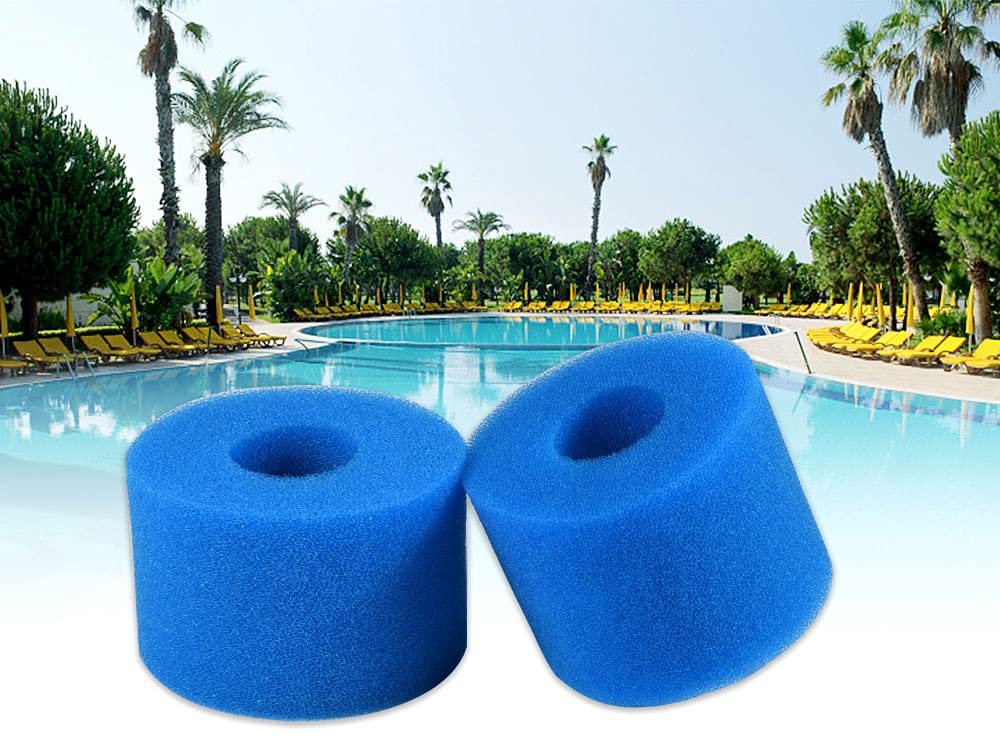 4 éponges Filtrantes Type A Pour Piscine/spa - Diamètre 100 Mm, Longueur 200 Mm, Lavables Et Réutilisables - 10