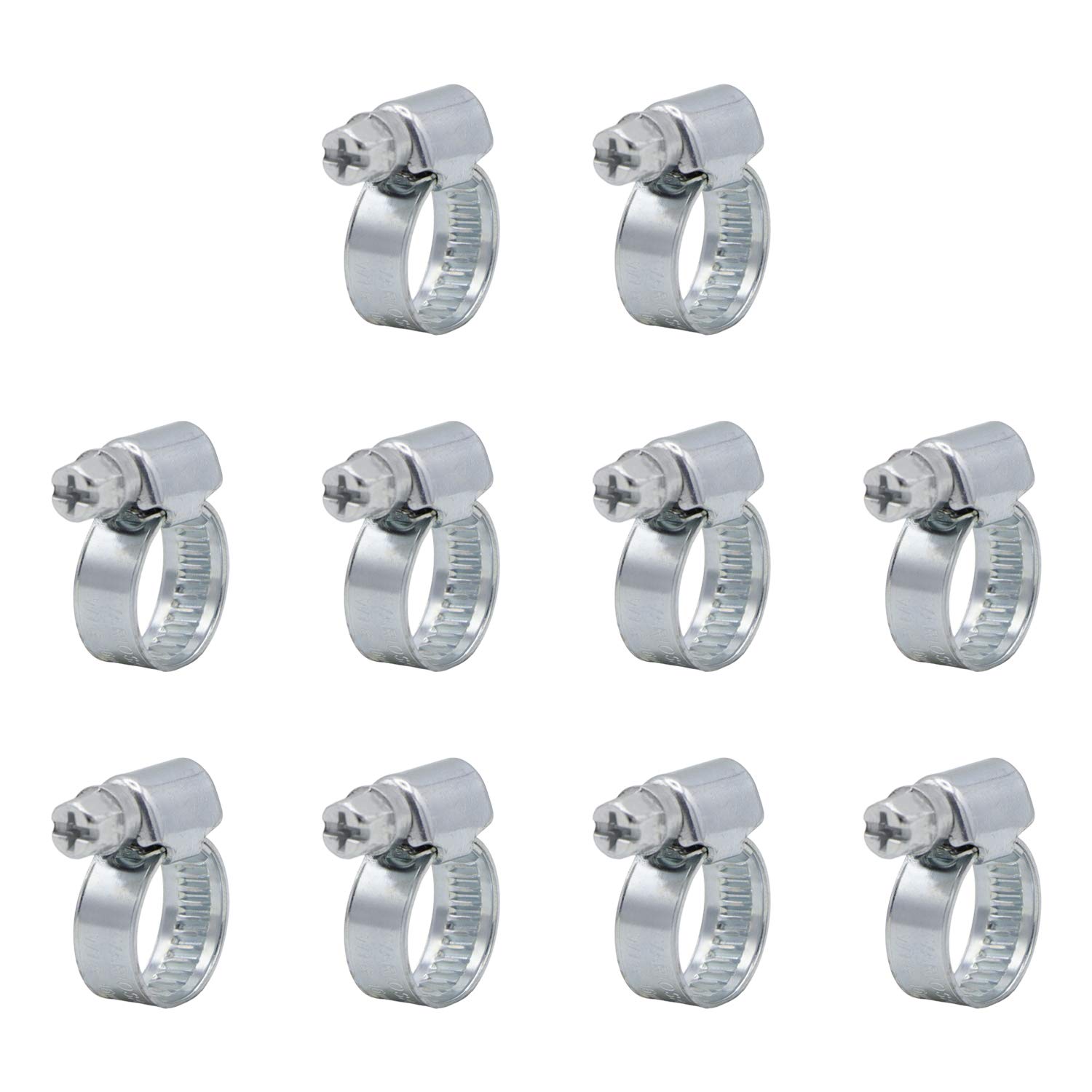 Variosan, hose clamps W1, set of 10, Set of 10 (8 - 16 Mm), Spannbereich: 8 - 16 mm