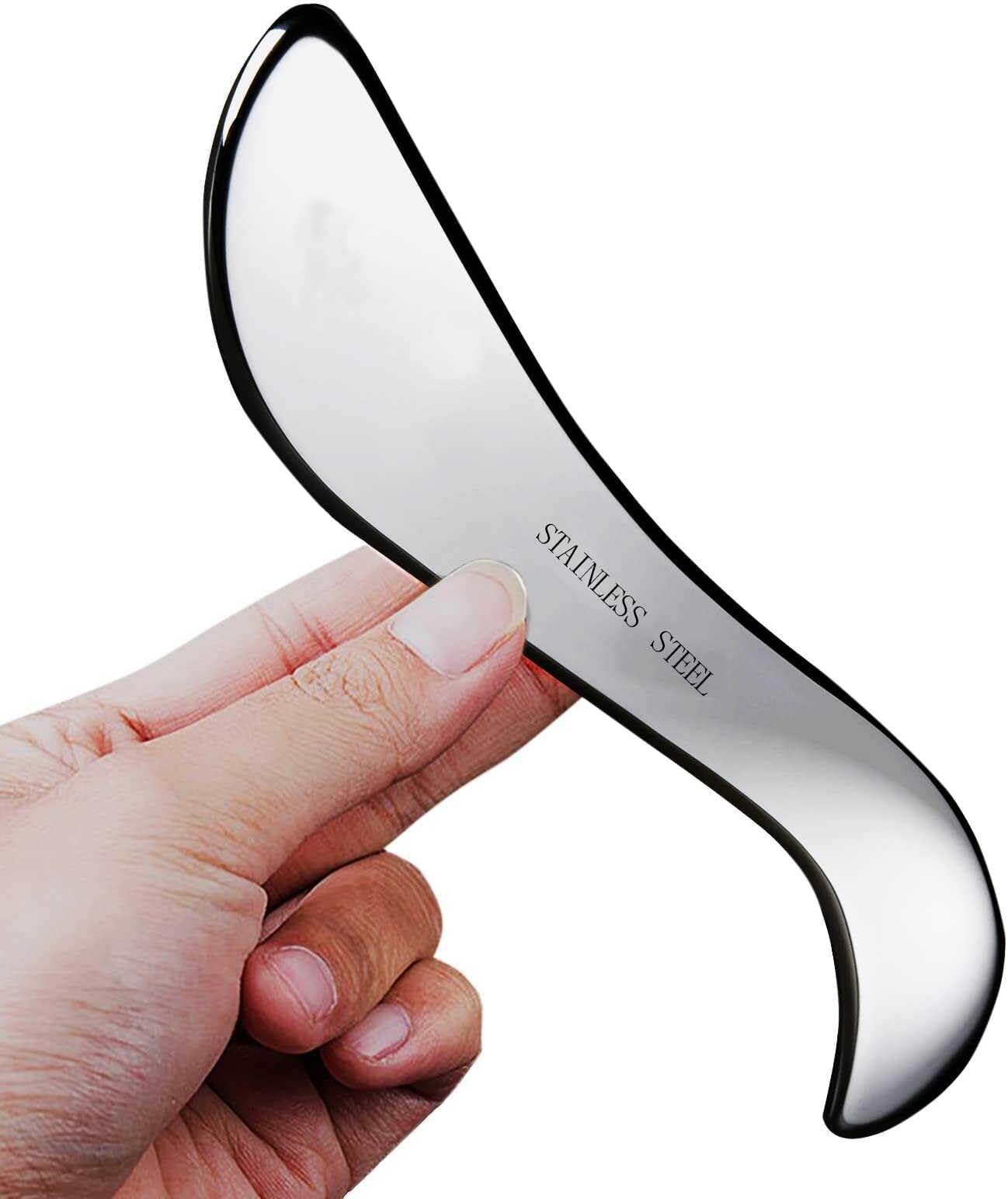 Stainless Steel Gua Sha Tools-Massage Scraping Tool for Soft Tissue Mobilization,Physical Therapy for Back, Legs, Arms(AnTiexi-03)