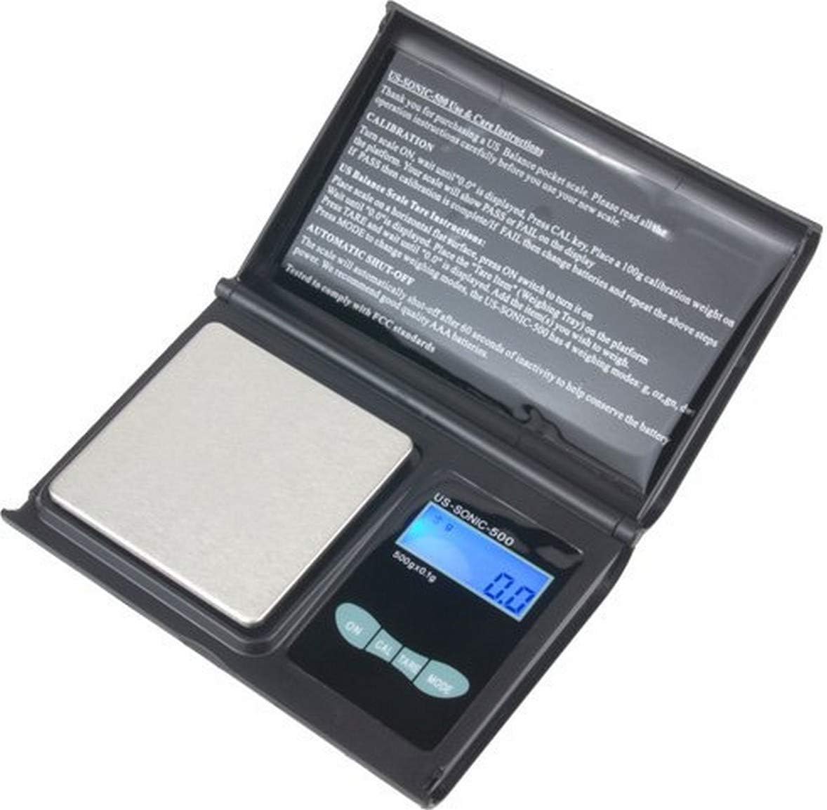 US BALANCE Digital Pocket Scales Jewelry Scale, 500 x 0.1gm, Black