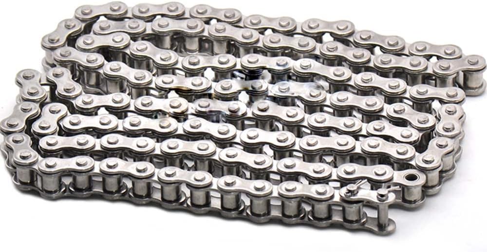 #80 Stainless Steel Roller Chain - 1.5 Meters - 16A-1 Single Strand Roller Chains 1" Pitch - #80H -60 Links