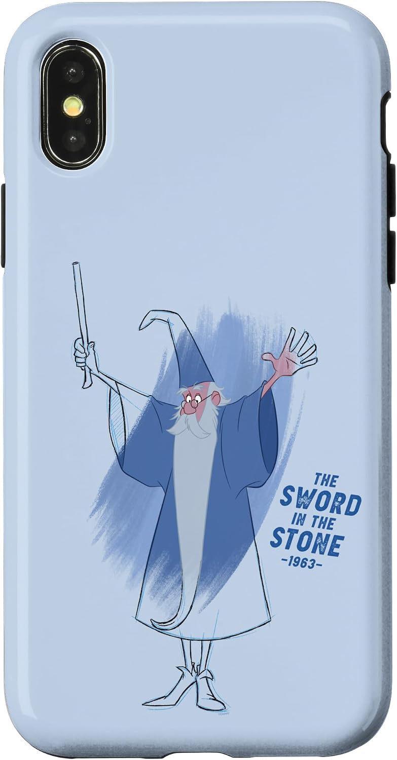 Disney Ink and Paint Merlin from The Sword in the Stone 1963 Case for iPhone 16 Pro