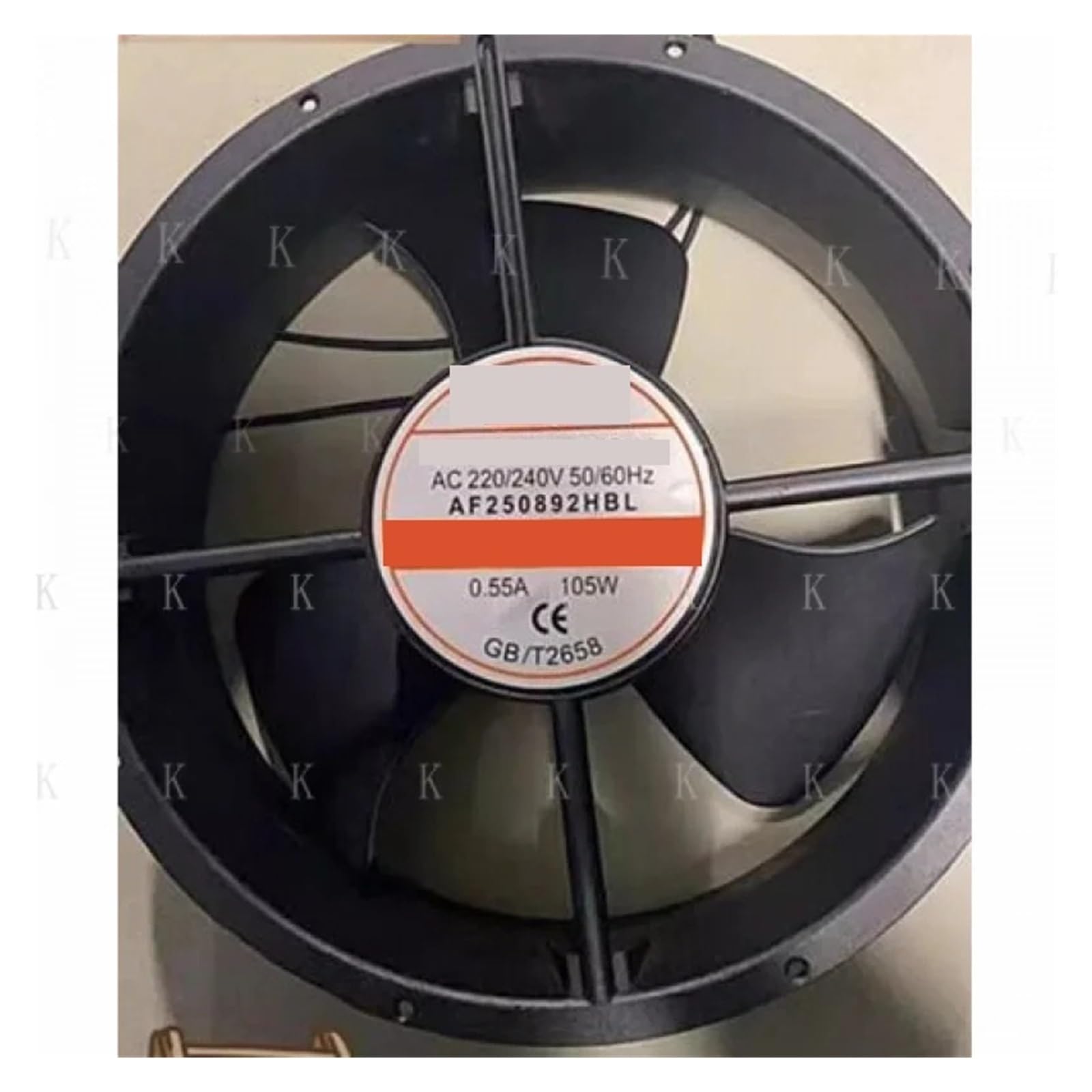 Ventilateur axial AF250892HBL AC220V 105W haute durabilité pour ateliers