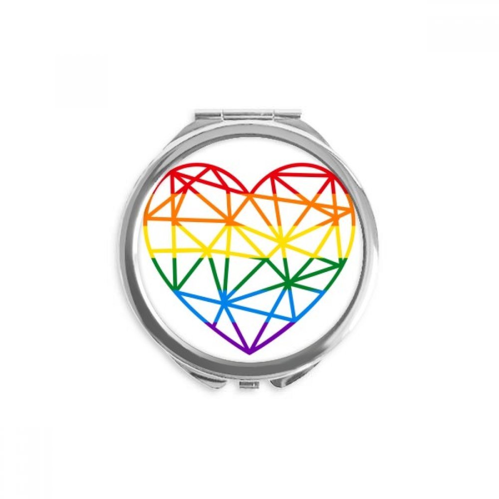 Miroir de maquillage LGBT compact pour retouches faciles - 5