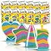 Liberty Imports Sand Art Kits for Kids - Create Your Own Colored Sand Art, Includes Bottles, Funnels, Sticks, Bags of Sand for Arts and Crafts, Schools, Birthday Party Favors Bulk (12 Pack)