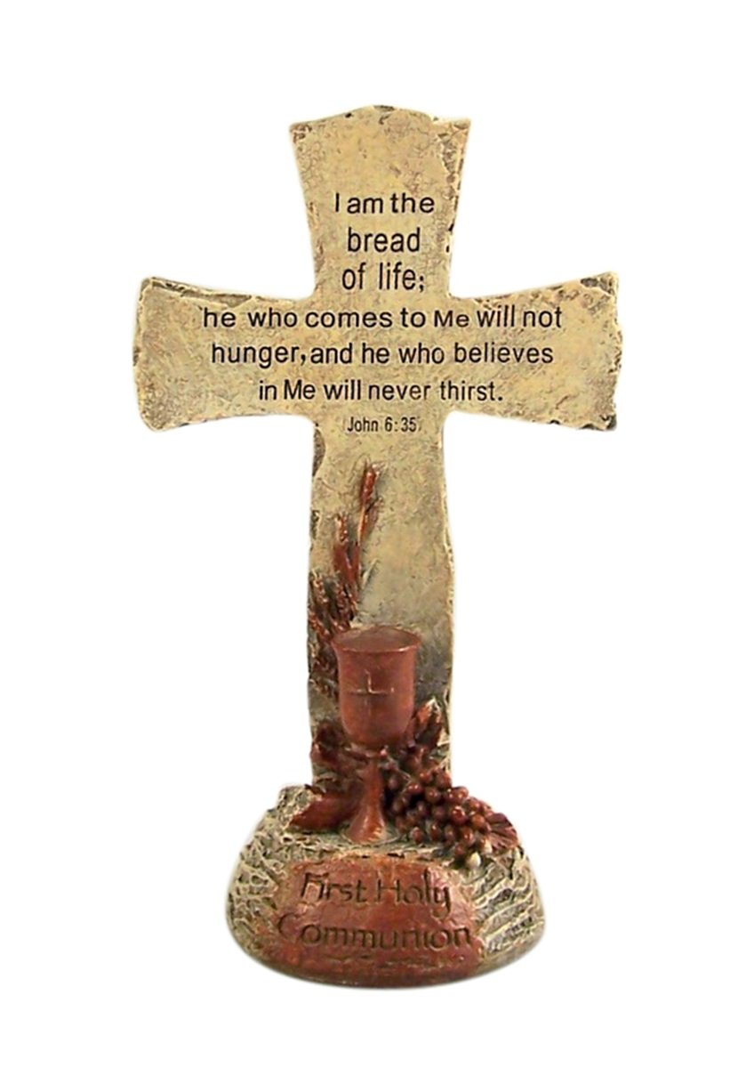Autom Bread of Life First Communion Standing Cross