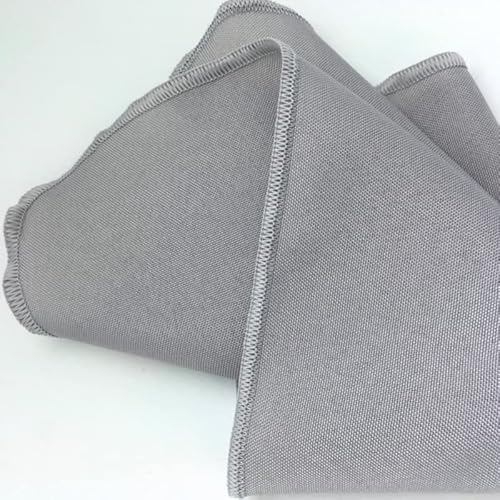 Kit 4 Guardanapo de Tecido Oxford Overloque Cinza 40cmx40cm