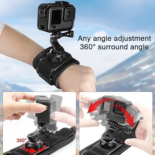 Miniatura 5 de Taisioner Gopro Accessories Kit for GoPro Hero 121110987654,Chest Strap Harness, Backpack Strap,Shoulder Strap,Wrist Strap,Head Strap Mount