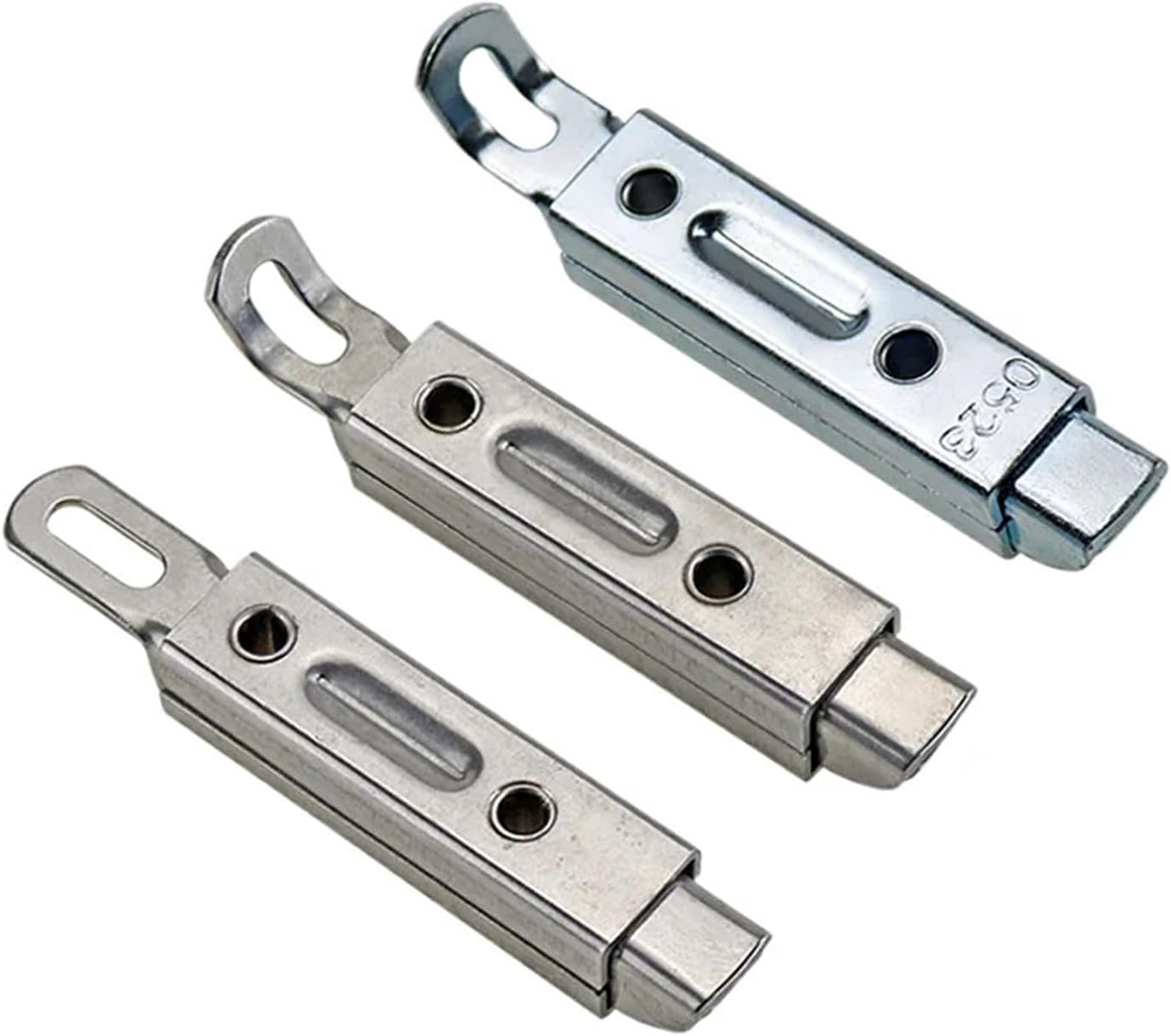 Stainless Steel Iron Pull Type Automatic Spring Hidden Bolt Lock 1Pcs(Straight-304 SS)