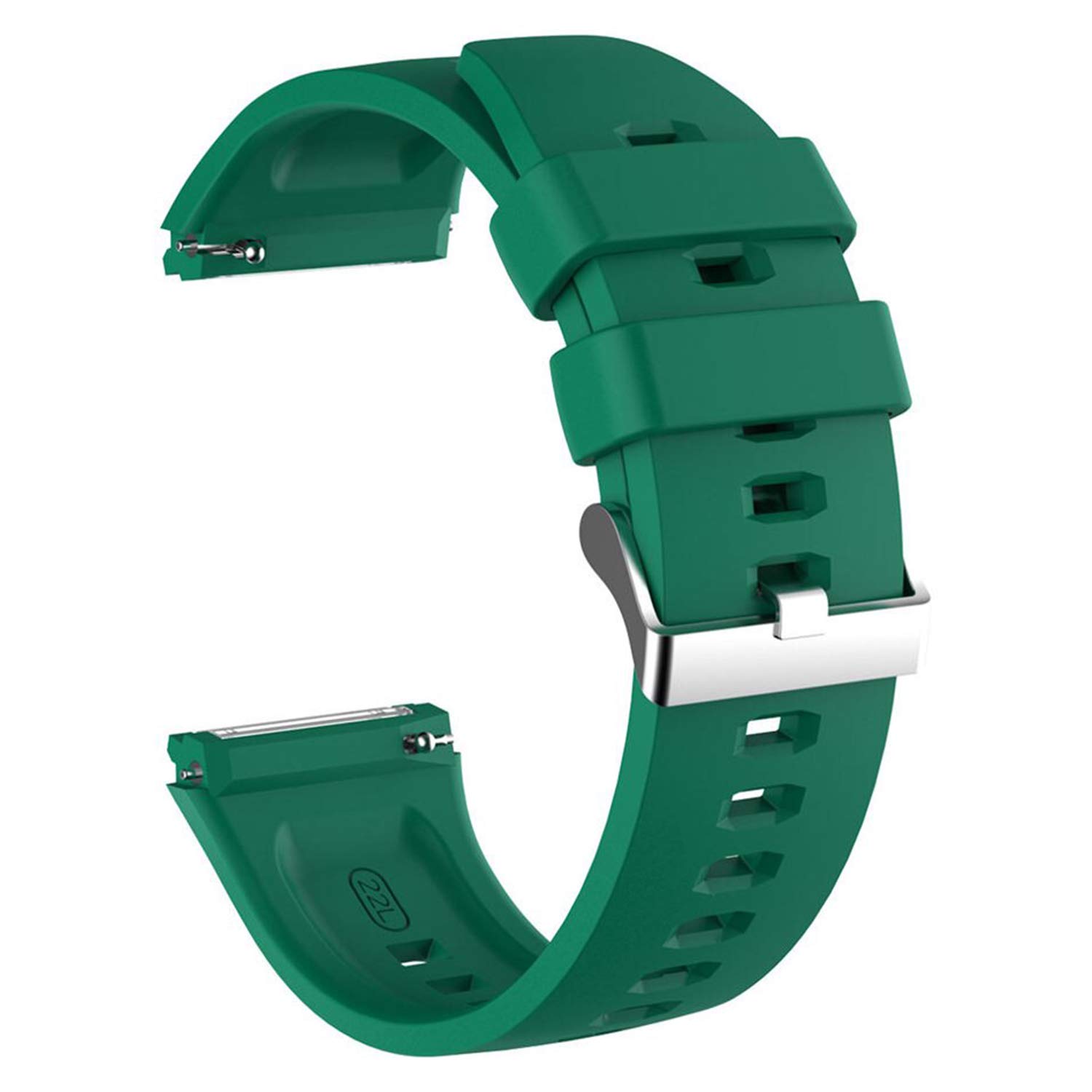 Microsonic Huawei Watch 2 Classic için Kordon, Silicone RapidBands Koyu Yeşil [Watch 2 Classic ile Uyumlu Kordon - Koyu Yeşil]