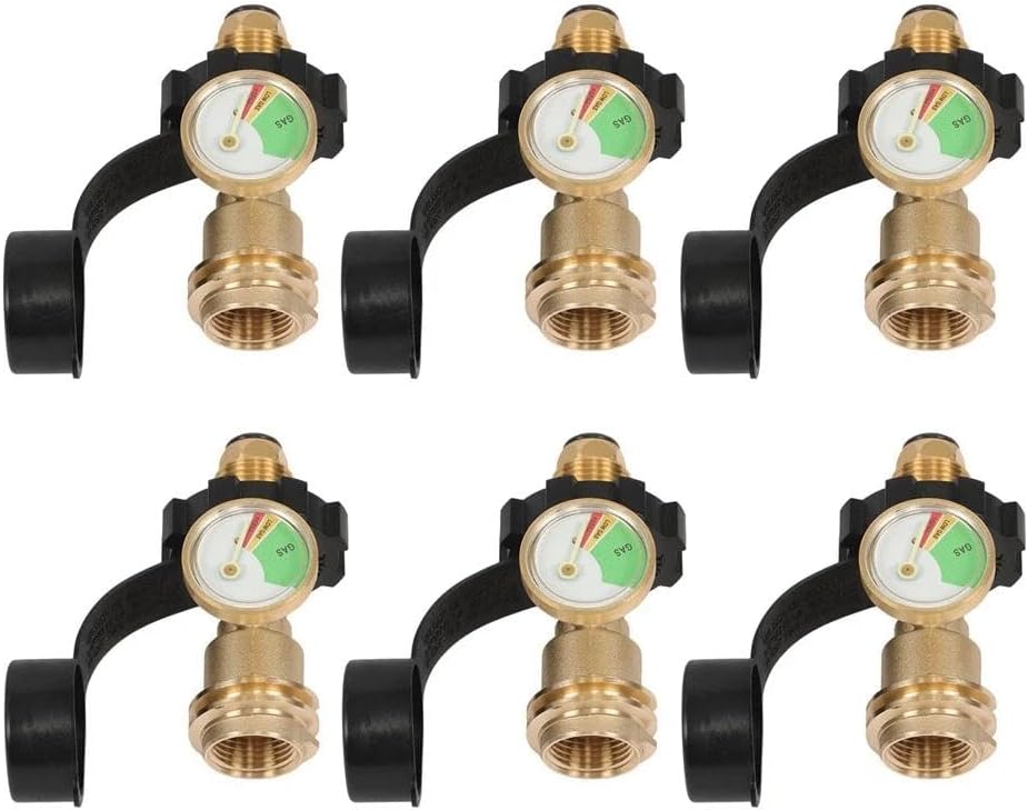 for 2/6 Pack POL Propane Adapter to QCC1, Camper BBQ, 100lb - Pack of: 6