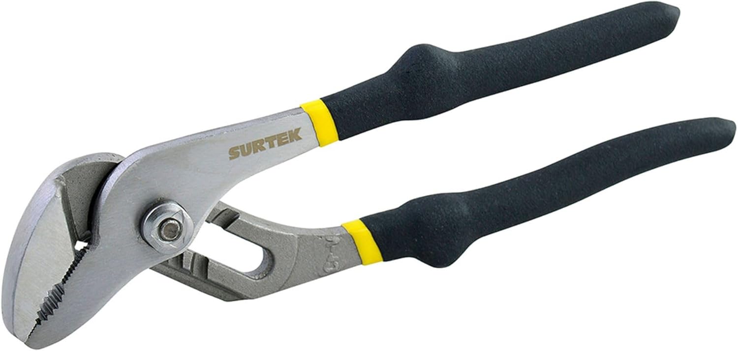 SURTEK Tongue & Groove Pliers - 12" Groove Joint Plier with Curved Jaw Design & Forged Steel Construction - 942