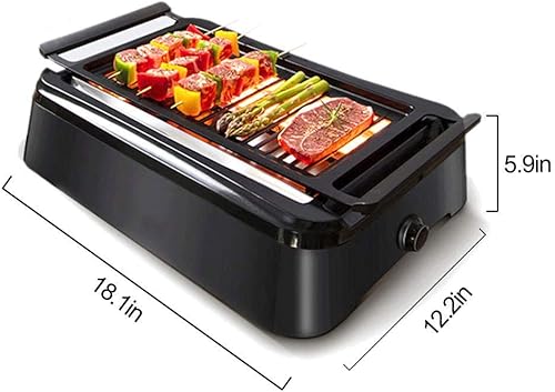 Miniatura 6 de Parrilla de barbacoa al aire libre Parrilla de barbacoa Máquina de barbacoa Horno eléctrico para el hogar Bandeja para hornear eléctrica sin humo