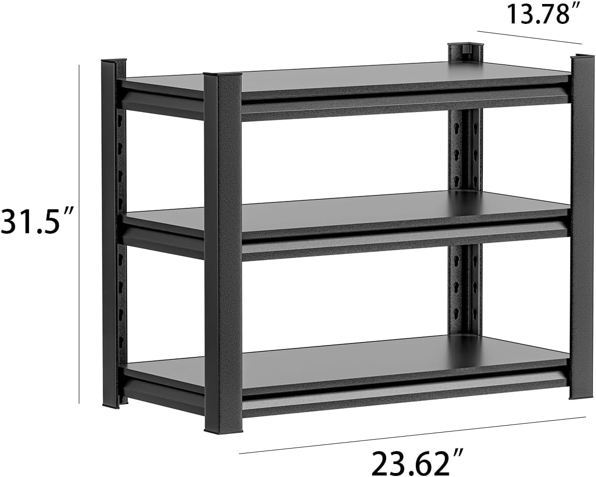 Storage Shelves with Pegboard,Heavy Duty Garage Shelving Units and Storage,Metal Shelving Adjustable Shelves,Garage Storage Rack,Industrial Utility Organization