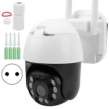 UBERSWEET PTZ Camera, WiFi Motion Detection Monitor Camera, Phone APP Control Night Viewing Intercom Monitor System for Indoor Home Security System Outdoor(Transl)'