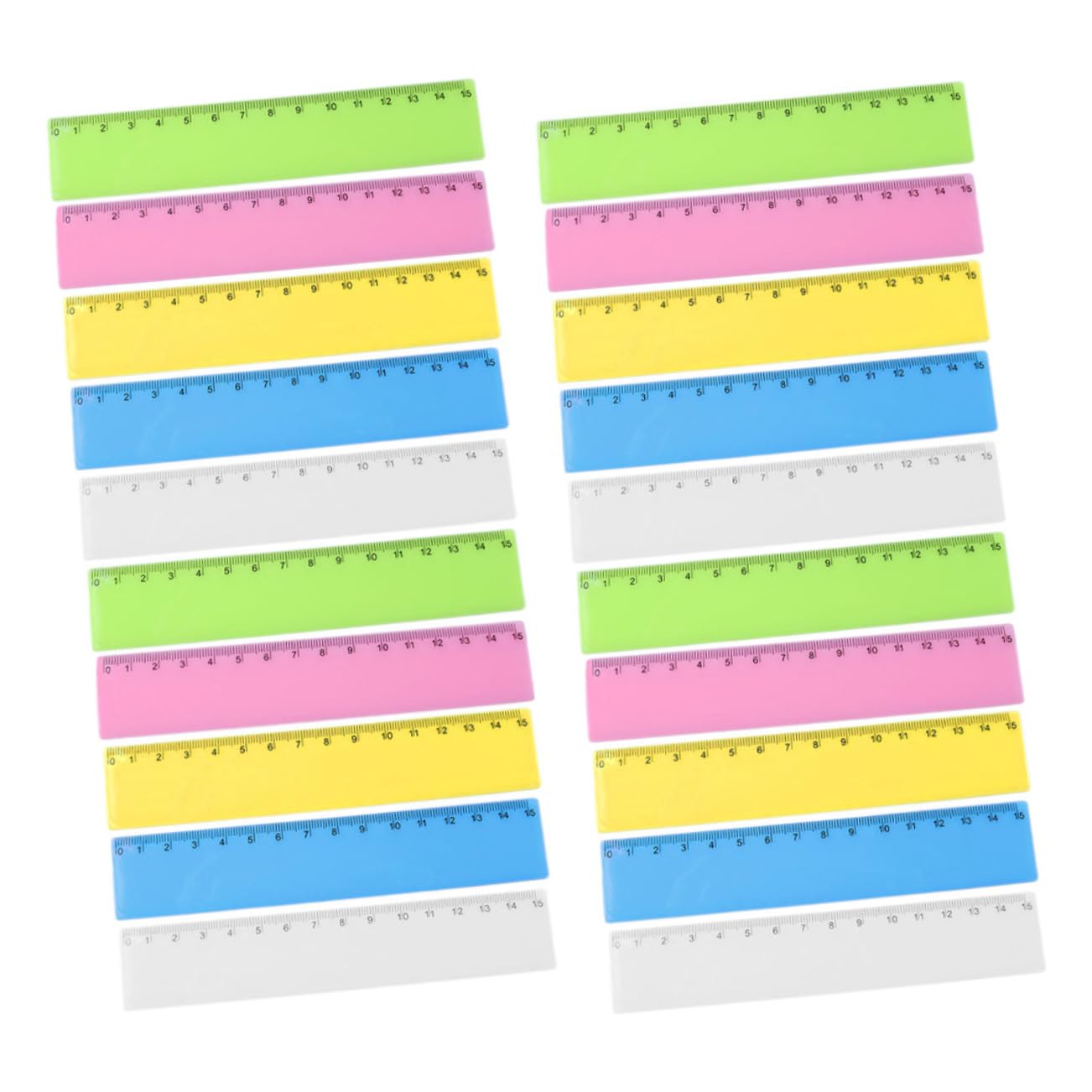 DOITOOL 5 Set Righello Riutilizzabile Per Scuola E Ufficio Righello Per Studenti Design Misurazione Facile E Precisa 25 Pezzi * 5