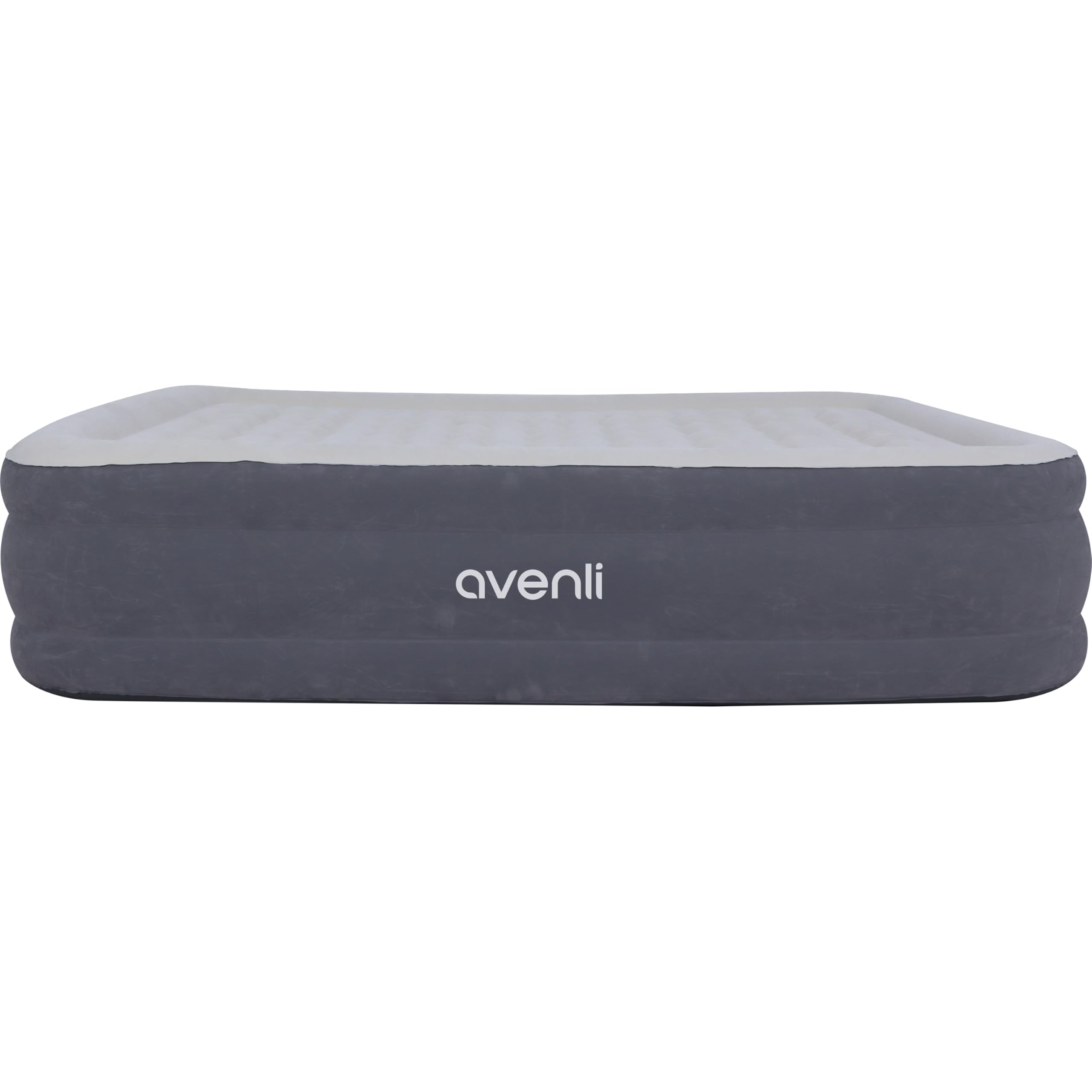 AVENLI Luftmatratze Luftbett selbstaufblasend für 2 Personen 203x152x46cm aufblasbare Matratze Gästebett mit integrierter Pumpe extra hohe Liegefläche beflockte Oberfläche für Camping & Zuhause