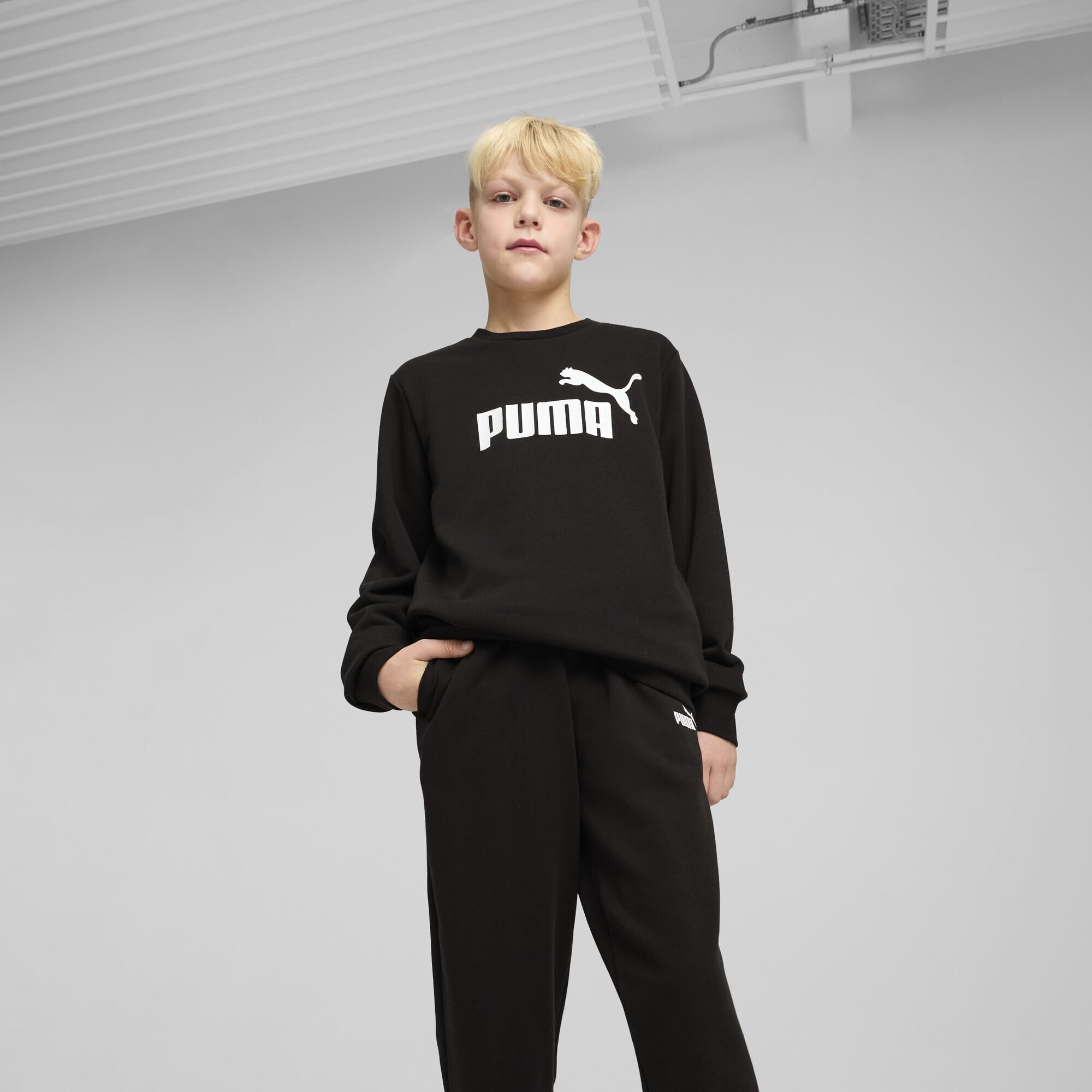 PUMA Ess No.1 Logo Crew Sweat Suit Tr B Abiti lavorati a maglia Bambini e ragazzi (Pacco da 1)