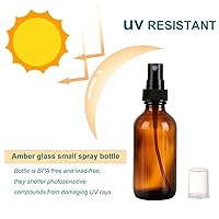 Vista 3 de Botella de spray de vidrio NOOEEISS, Ámbar