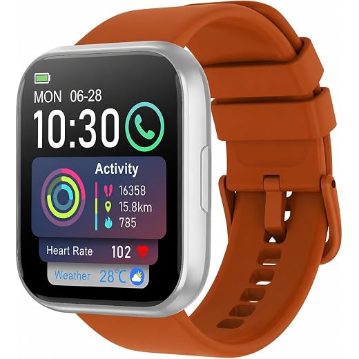 1.85" HD Fitness Smartwatch with Voice Assistant